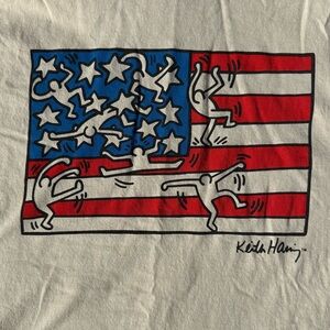EUC Keith Haring Flag T-Shirt